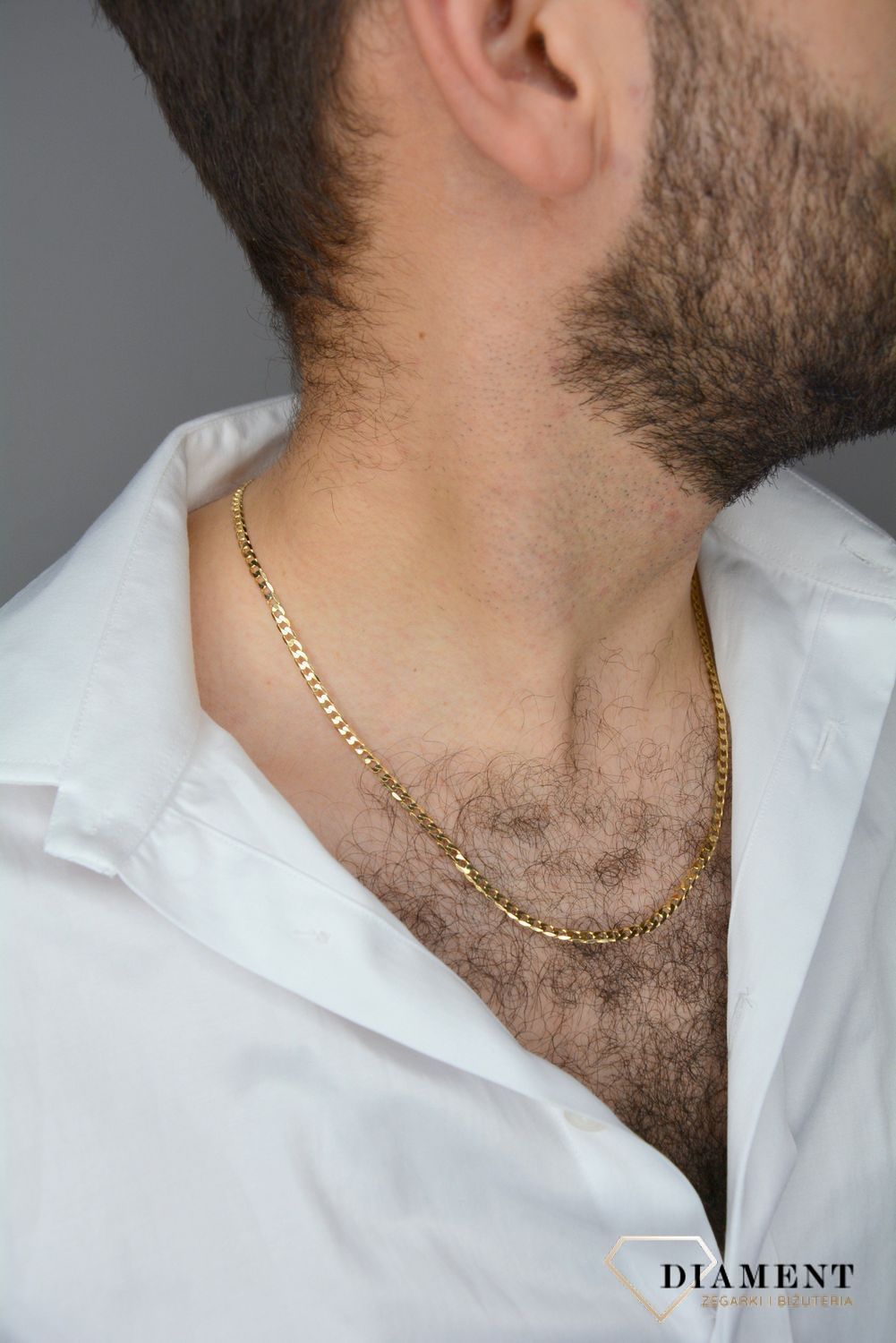 Złoty łańcuszek 375 pancerka szerokość 4 mm DIA-LAN-GAXPDE 100-375 4mm.jpg